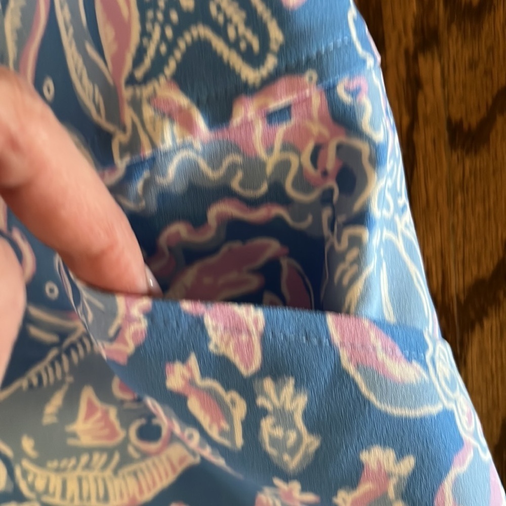 Lilly Pulitzer Jonas High-waisted Skort, Boca Blue Sea What I Sea NWT size 10 - Picture 3 of 9